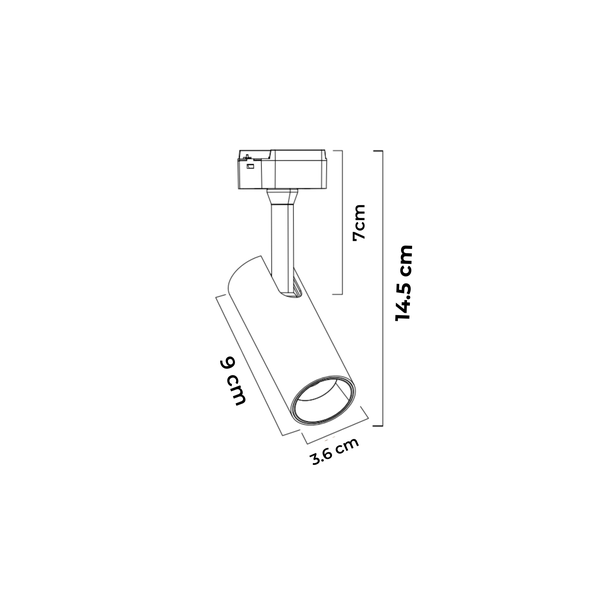 SPOT INFINITY 7W 3000K PT